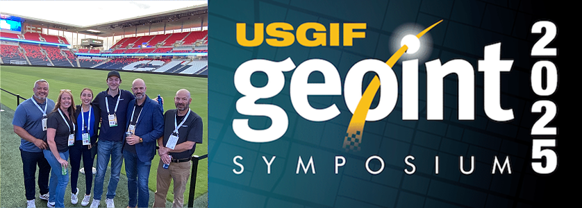 Group Trinity photo and GEOINT 2025 logo